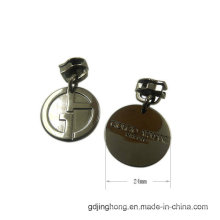 Logotipo de forma redonda Zipper Puller Zipper Tag